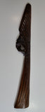 African Wood Carved 17 1/2" Tall Face Decorative Wall Hanging