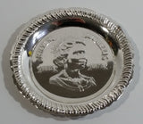 Vintage 1952-1977 Queen Elizabeth II Silver Jubilee Silver Tone Small Round Embossed Dish
