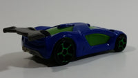 2012 McDonald's Hot Wheels Impavido 1 Blue 6/8 Die Cast Toy Car Vehicle