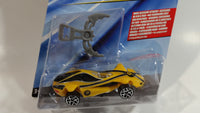 2008 Hot Wheels Speed Racer Movie Racer X Spear Hooks Yellow Plastic Die Cast Toy Car Vehicle Y5 - New in Package Sealed