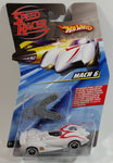 2008 Hot Wheels Speed Racer Movie Mach 6 Saw Blades White Plastic Die Cast Toy Car Vehicle OH5 - New in Package Sealed