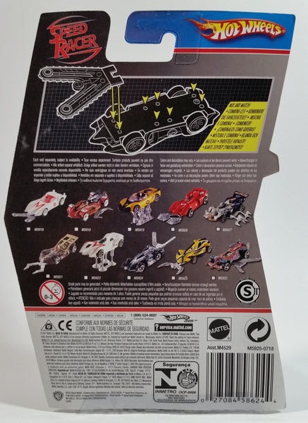 2008 Hot Wheels Speed Racer Movie Racer X Spear Hooks Yellow