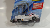 2008 Hot Wheels Speed Racer Movie Mach 6 Jump Jacks White Plastic Die Cast Toy Car Vehicle PR5 - New in Package Sealed