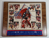 1995-96 Colorado Avalanche Stanley Cup Champs PhotoFile Heavy Wood 10 1/2" x 13" Wall Plaque