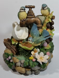 Heritage Mint Flower and Blue Bird Tea Cup Themed Musical Water Fountain