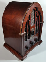 1989 GE General Electric Reproduction Wood Cased Cathedral AM/FM Radio 7-4100JA