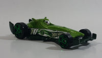 2008 Hot Wheels Hybrid Racers F-Racer Light Green Die Cast Toy Race Car Vehicle