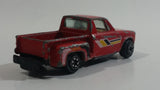 1980s Yatming Chevrolet LUV Stepside Pickup Truck Red No. 1700 Die Cast Toy Car Vehicle