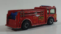 1982 Hot Wheels Fire Eater Red Fire Truck Die Cast Toy Car Vehicle - BW - Blue Lights