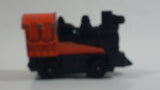 Vintage Yatming No. 1011 Pull Back Wood Burning Loco 0101 Orange and Black Railroad Train Locomotive Pullback Motorized Friction Die Cast Toy Car Vehicle