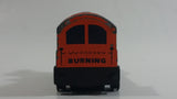 Vintage Yatming No. 1011 Pull Back Wood Burning Loco 0101 Orange and Black Railroad Train Locomotive Pullback Motorized Friction Die Cast Toy Car Vehicle