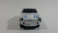 MotorMax No. 6130 American Graffiti 1976 Chevy Vega White with Blue Flames 1:60 Scale Die Cast Toy Muscle Car Vehicle