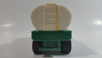 1988 Remco Town Oil Co Fuel Truck #45 Green and White Pressed Steel and Plastic Toy Car Vehicle