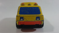 Vintage 1979 Mattel Wheels Rescue Ambulance Yellow Die Cast Toy Car Vehicle - Hong Kong