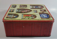 Rare Vintage United Biscuits Large Tin Metal Container
