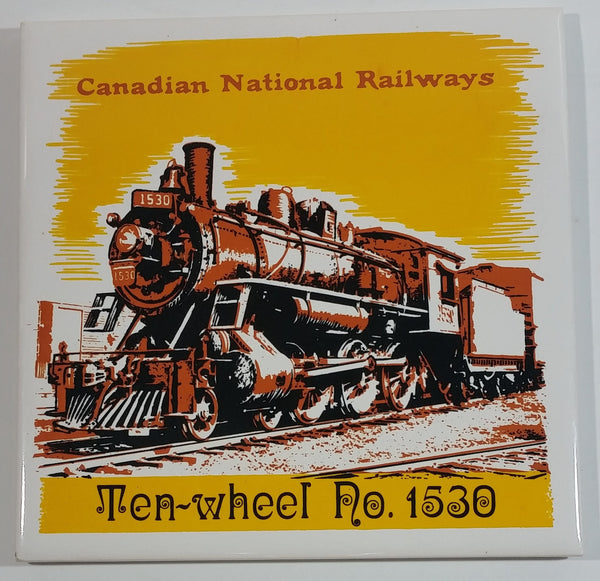 1983 Canadian National Railways Ten-Wheel No. 1530 Train Locomotive Ceramic Tile