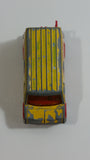 Majorette No. 279 / 234 Fourgon Van Racing Team Yellow Red 1/65 Scale Die Cast Toy Car Vehicle with Opening Rear Doors