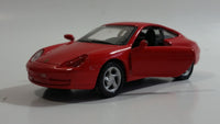 Maisto 1997 Porsche 911 Carrera Red Pull Back Motorized Friction 1/38 Scale Die Cast Toy Car Vehicle with Opening Doors