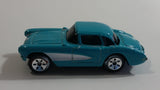 Maisto 1957 Chevrolet Corvette Teal With White Stripe Die Cast Toy Car Vehicle