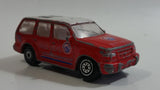 RealToy Ford Explorer Fire Dept Emergency Advanced Detachment 08 Red Die Cast Toy Car Firefighting Rescue Vehicle