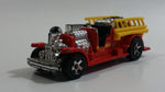 2008 Hot Wheels Old Number 5.5 Fire Truck Red Die Cast Toy Firefighting Rescue Emergency Vehicle