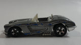 2007 Hot Wheels Engine Revealers '58 Corvette Coupe Convertible Metallic Grey Die Cast Toy Car Vehicle with Opening Hood