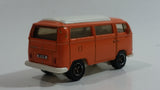 2008 Matchbox Outdoor Adventure Volkswagen T2 Bus 1970 Orange and White Die Cast Toy Car Vehicle