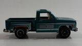 2008 Matchbox Bros Farms 1975 Chevy Stepside Truck Blue Green Die Cast Toy Car Vehicle