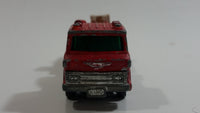 Vintage Tomica No. 29 Hino Fire Engine Ladder Truck 1/125 Scale Red Die Cast Toy Car Emergency Rescue Vehicle