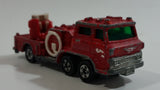 Vintage Tomica No. 29 Hino Fire Engine Ladder Truck 1/125 Scale Red Die Cast Toy Car Emergency Rescue Vehicle