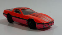 Zee Toys Zylmex P375 '84 Corvette Fluorescent Orange and Pink Die Cast Toy Car Vehicle