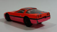 Zee Toys Zylmex P375 '84 Corvette Fluorescent Orange and Pink Die Cast Toy Car Vehicle