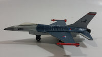 Vintage 1978 Matchbox Sky Busters F16A Dark Blue Grey J-199 Die Cast Toy Army Military Fighter Jet Airplane