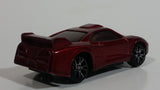 MotorMax 1/64 Scale 6143-6 Dark Red Die Cast Toy Sports Car Vehicle