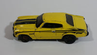 2010 Hot Wheels Night Burnerz 1970 Chevelle SS Yellow Die Cast Toy Muscle Car Vehicle