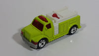 2004 Matchbox Highway Rescue Fire Truck Fluorescent Yellow Die Cast Toy Car Firefighting Rescue Emergency Vehicle Burger King Kid's Meal