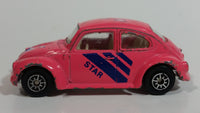 Rare Hard to Find Maisto Volkswagen 1300 VW Bug Beetle "Star" Pink Die Cast Toy Car Vehicle