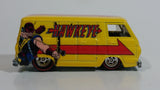 2016 Hot Wheels Pop Culture Marvel Hawkeye '66 Dodge A100 Van Yellow Die Cast Toy Superhero Character Car Vehicle