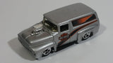 2001 Hot Wheels '56 Ford F-100 Panel Van Truck Harley Davidson Motor Cycles Die Cast Toy Car Hot Rod Vehicle with Opening Hood