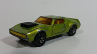Vintage 1972 Lesney Matchbox Superfast AMX Javelin No. 9 Metallic Green Die Cast Toy Car Vehicle with Opening Doors