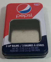 2014 Pepsi Cola Lotta Luv Beauty 3 Lip Balms Tin Metal Container - Empty