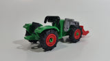 2014 Geobra Playmobil Green and Red Farm Tractor Plastic Toy Vehicle