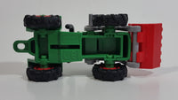 2014 Geobra Playmobil Green and Red Farm Tractor Plastic Toy Vehicle