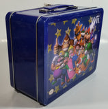 Nintendo Wii Gaming Console Super Mario Bros. Character Themed Dark Blue Tin Metal Lunch Box