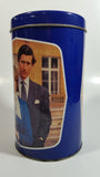 Regency Ware Prince Charles & Lady Diana Royal Wedding 29th July 1981 Blue Cylindrical Tin Metal Container