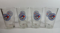 Mustang MLB Toronto Blue Jays Baseball Team 5 3/4" Tall Glass Cups Set of 4