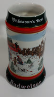 1991 Budweiser Holiday Stein Collection The Season's Best Ceramic Beer Stein By Artist Susan Sampson - Handcrafted in Brazil by Ceramarte
