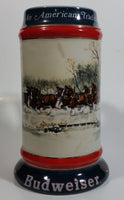 1990 Budweiser Holiday Stein Collection An American Tradition Ceramic Beer Stein By Artist Susan Sampson - Handcrafted in Brazil by Ceramarte