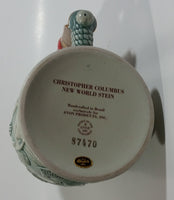 ﻿1992 Avon Limited Edition Ceramarte Christopher Columbus New World Stein Hand Painted Ceramic Beer Stein Made in Brazil