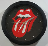 2003 RST Concerts Rolling Stones Tongue Logo 11" Diameter Round Black Clock